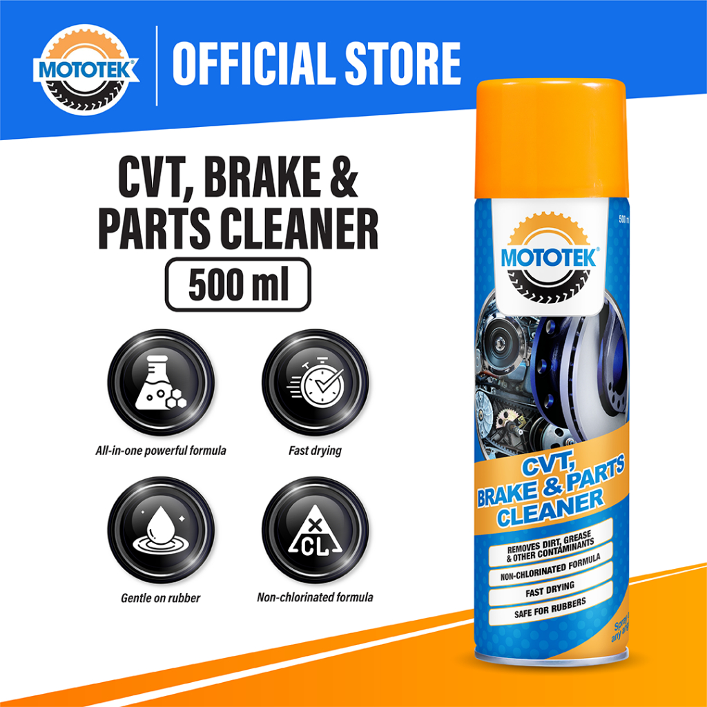 MOTOTEK CVT, Brake & Parts Cleaner 500ml