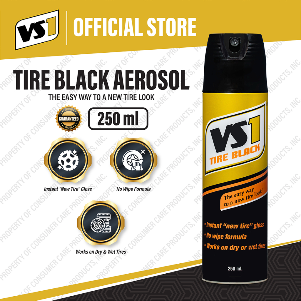 VS1 Tire Black (Aerosol) 250ml