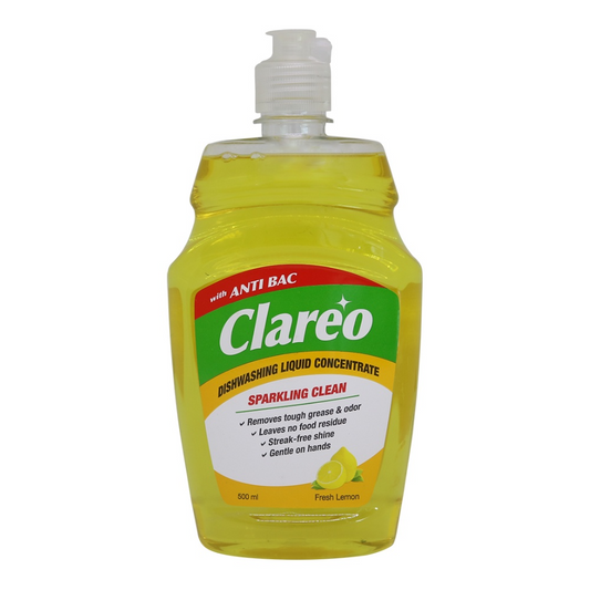 Clareo Dishwashing Liquid Fresh Lemon 500 ml