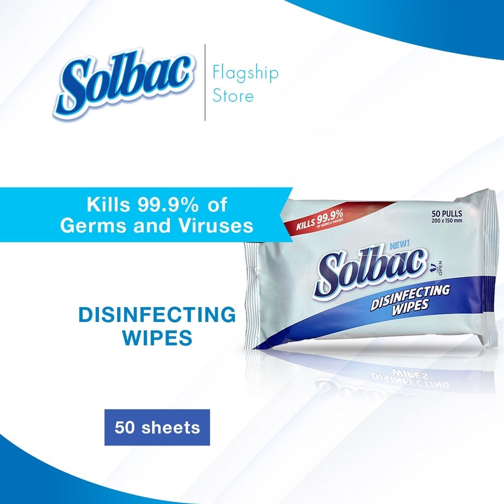 Solbac Disinfecting Wipes 50 sheets