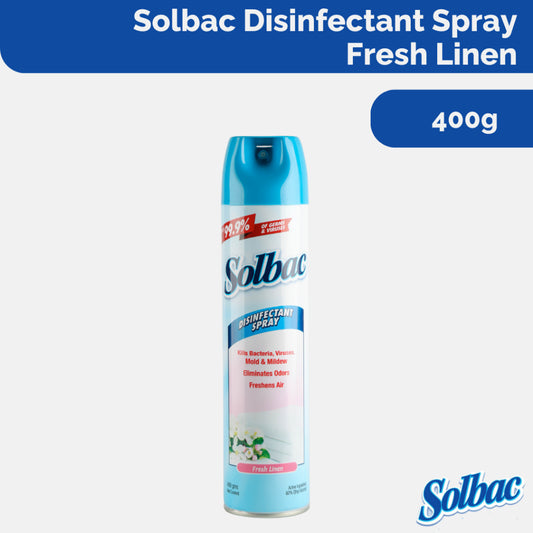 Solbac Disinfectant Spray Fresh Linen 400g