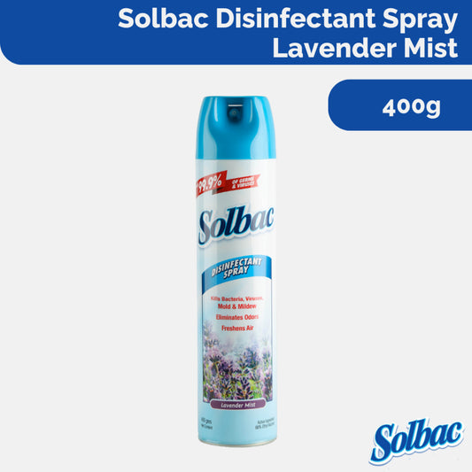 Solbac Disinfectant Spray Lavender Mist 400g
