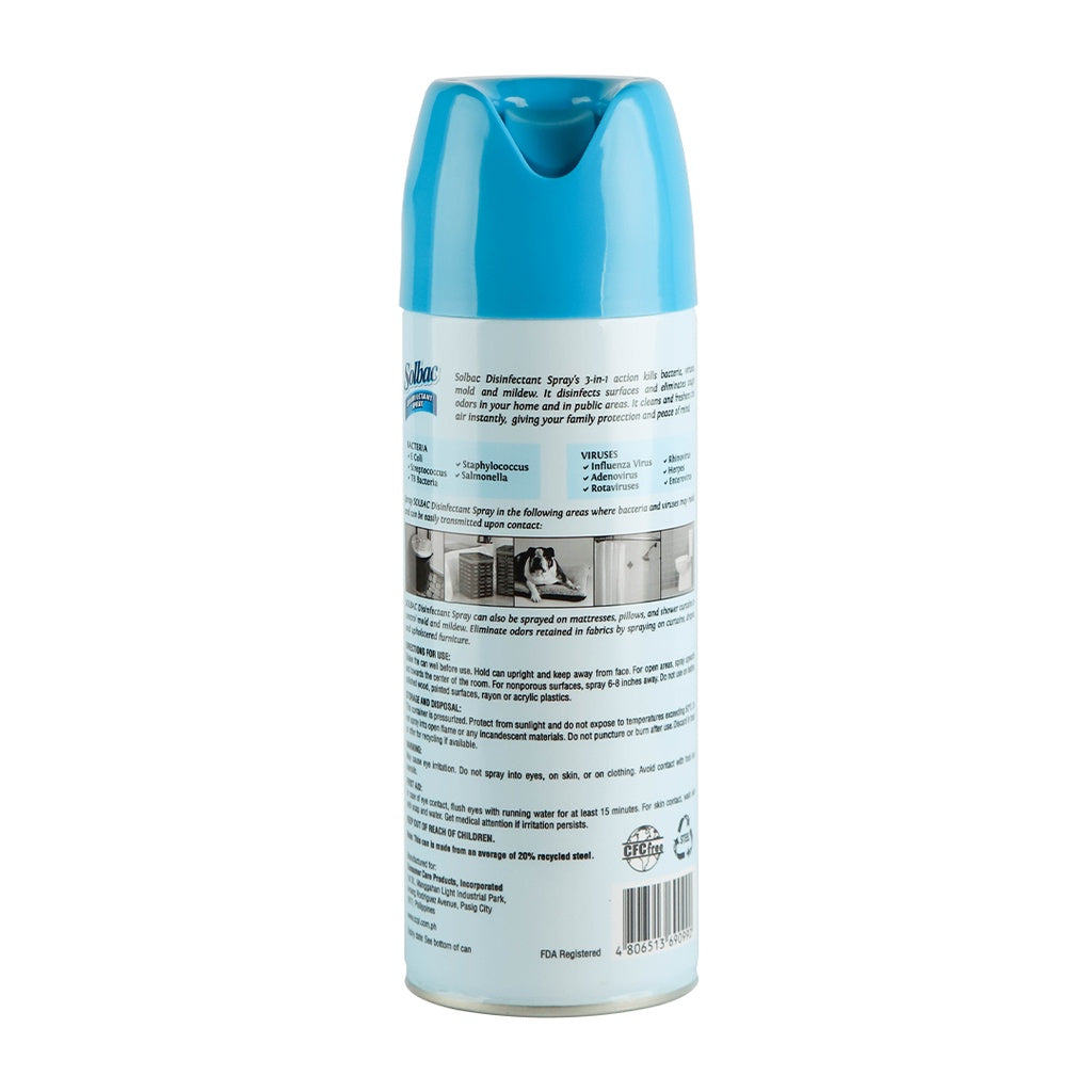 Solbac Disinfectant Spray Fresh Linen 300g